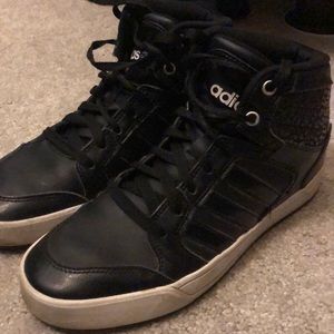 Size 7 Adidas Neo Black  Women’s Hightops